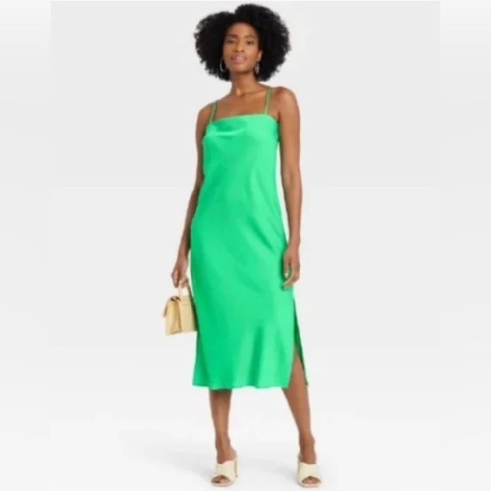 A New Day Green Midi Dress